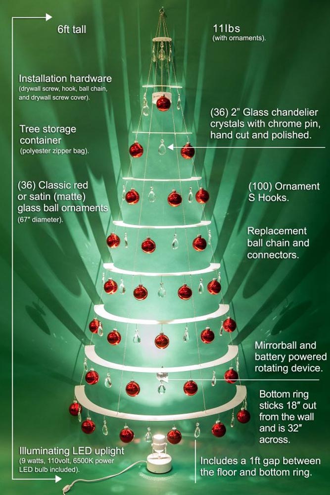 decorated wall tree modern