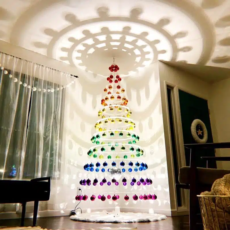 8ft Modern Undecorated Christmas tree - Luxury collapsible Christmas tree