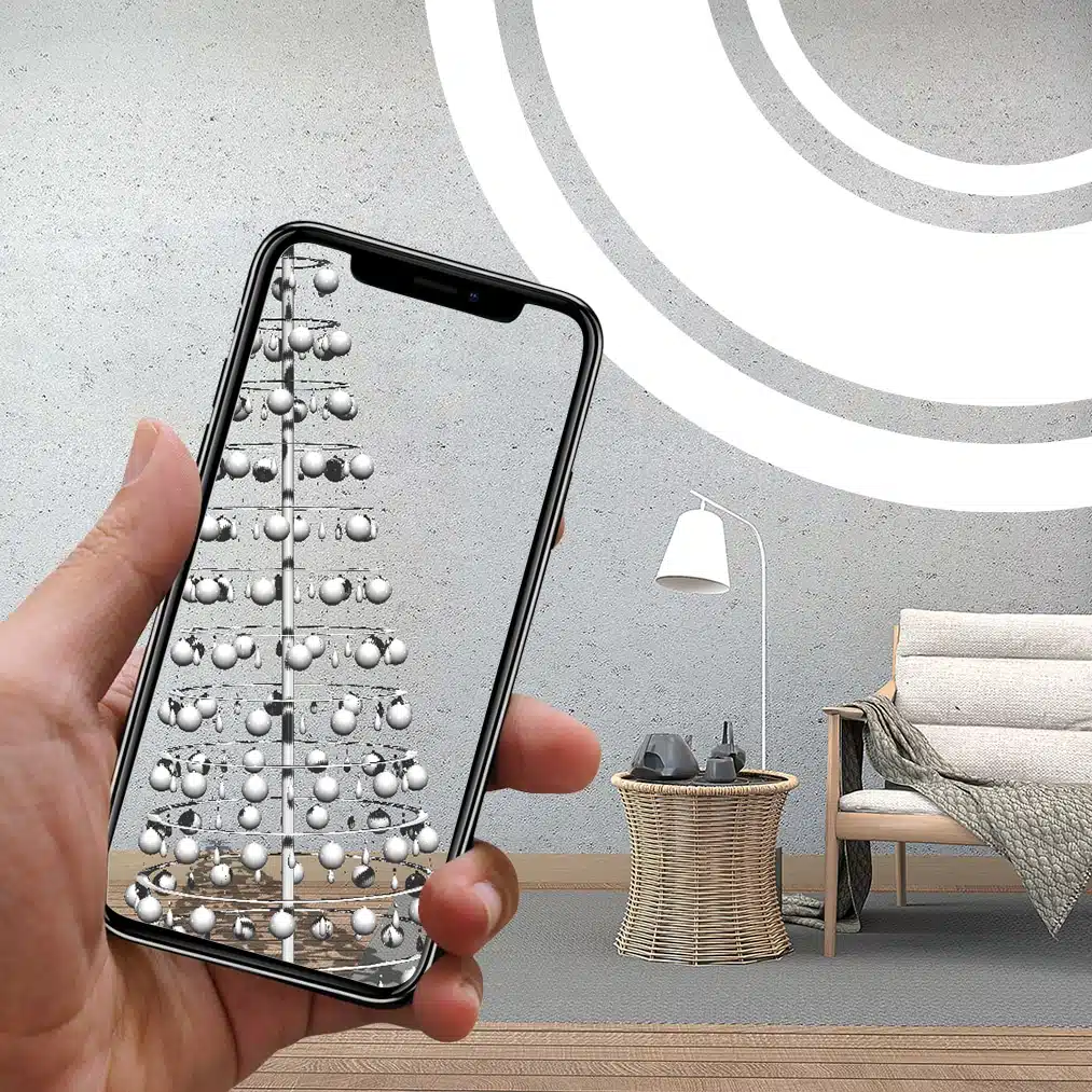 Wall Tree Preview with Augmented Reality - Modern Christmas Trees